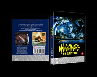 A Nightmare On Elm Street (1984) Custom 4K UHD Blu-ray Replacement Cover 14mm UK Size
