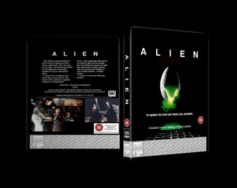 Alien (1979) Custom 4K UHD Blu-ray Replacement Cover 14mm UK Size