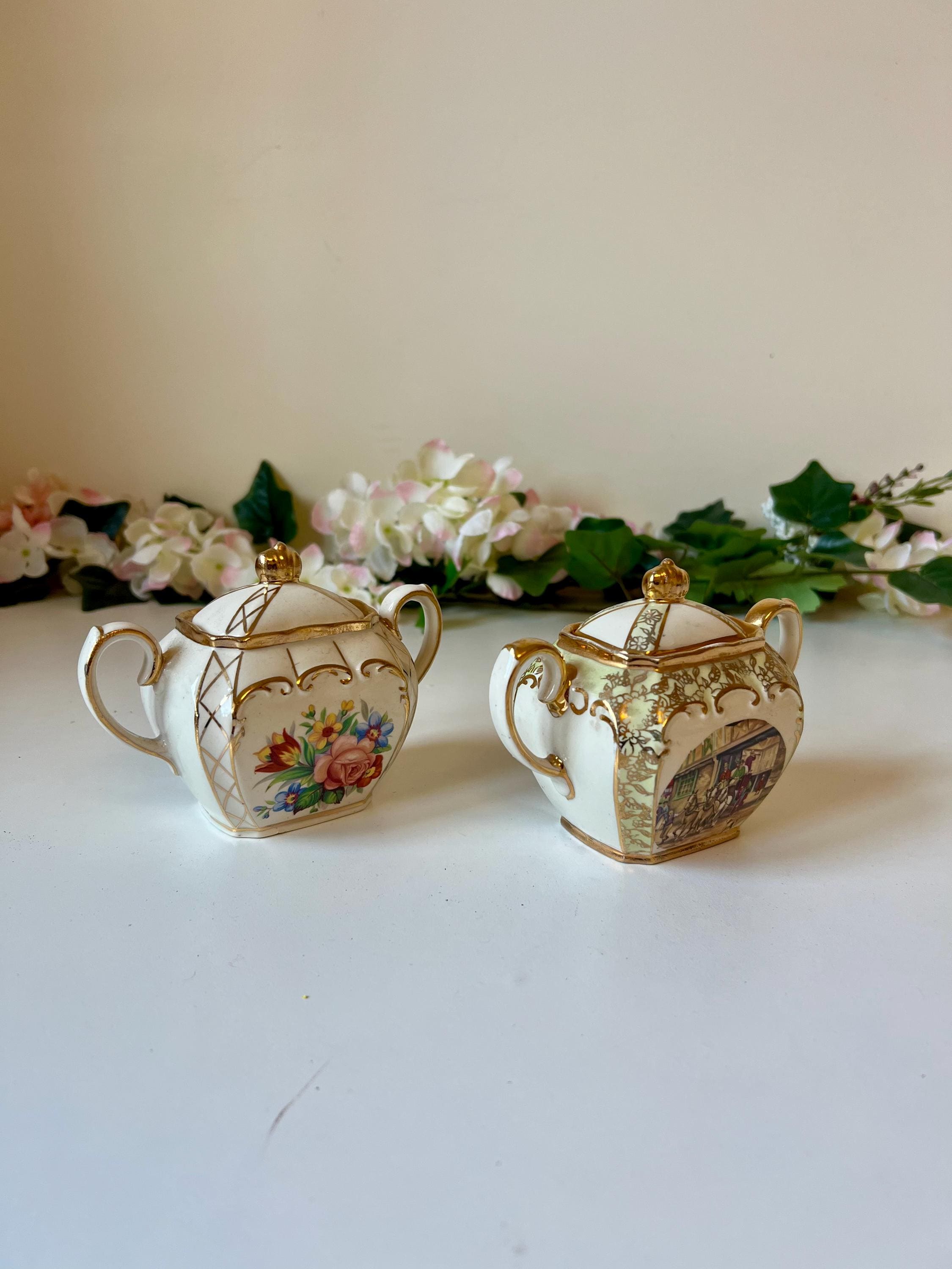 花柄のシュガーポット - Etsy 日本