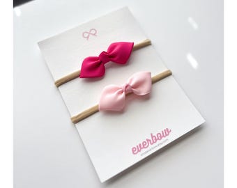 Grosgrain Ribbon Hair Bow: 3 Inch, Choose Your Color, Baby Headband or Clip