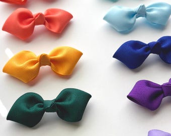 3 Inch Grosgrain Ribbon Hair Bow: Pigtail Bow, Headband or Clip