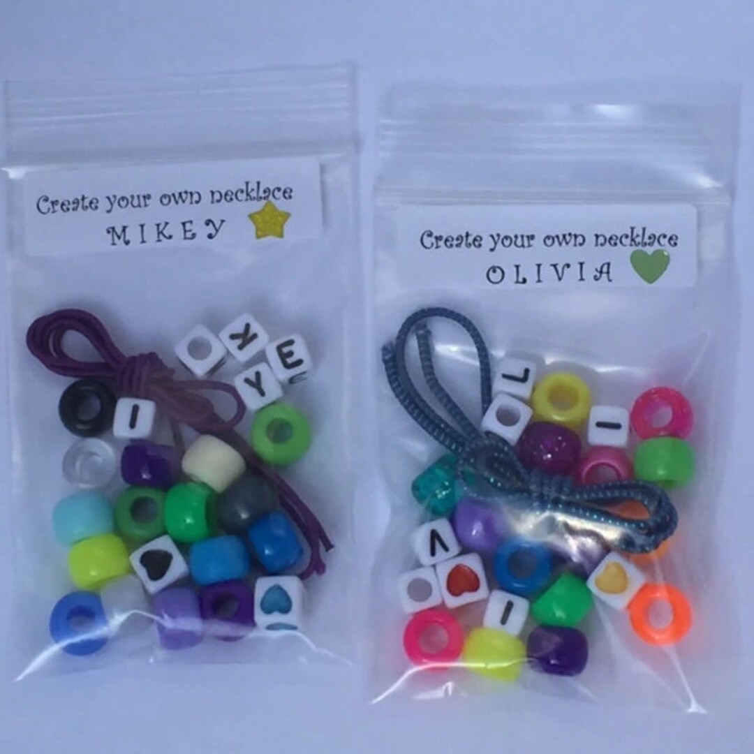 Kids Party Favor, DIY, Make Your Own Necklace or Bracelet Kits