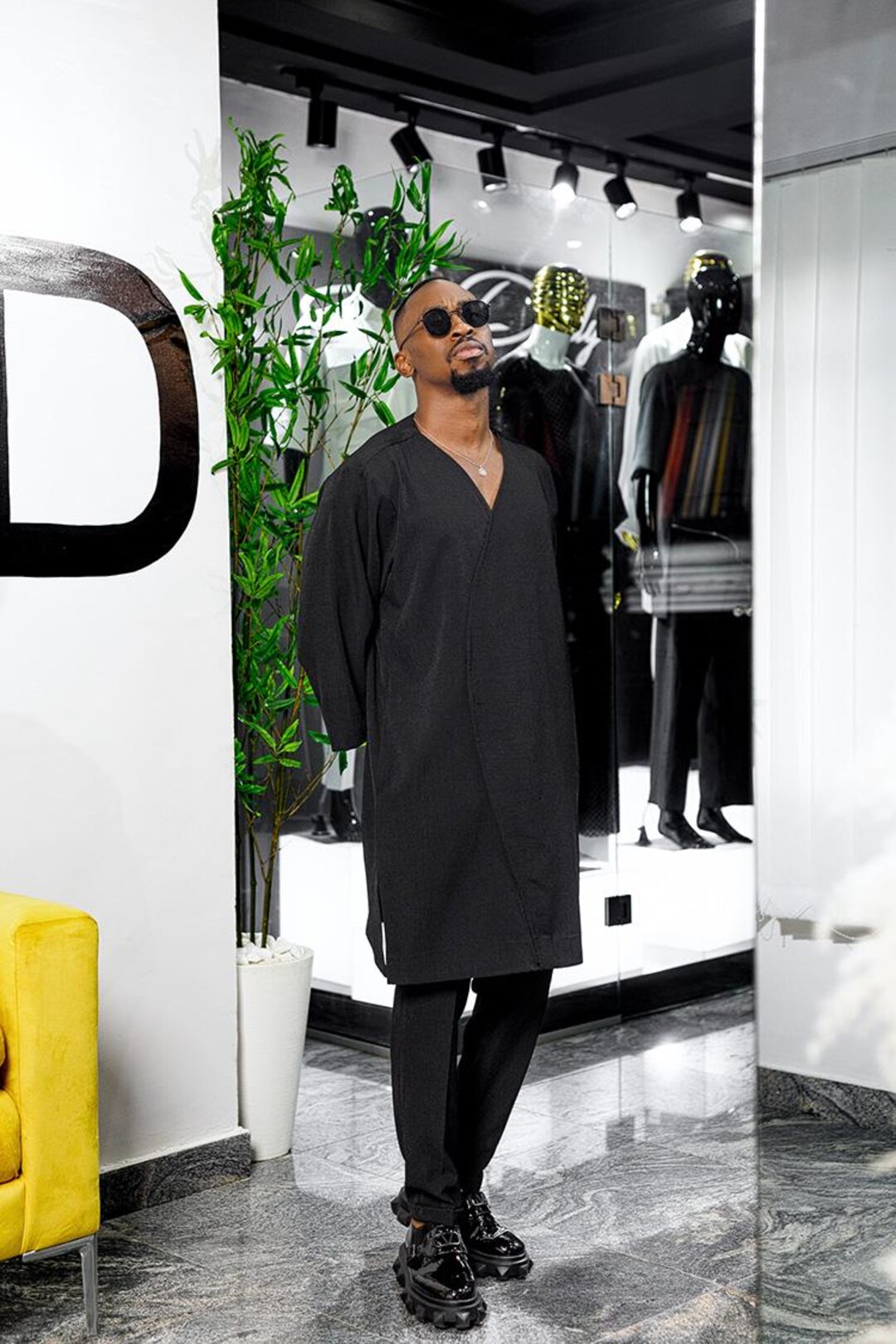 Custom Men's Crepe Wear Tailored Elegance African Senator Wear Nigerian ...