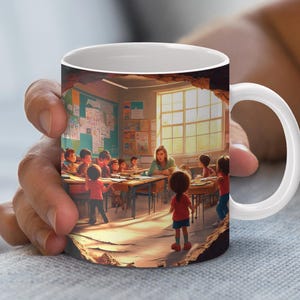 3d rissige Wand Klassenzimmer Becher wrap png Klassenzimmer Lehrer png Lehrer Herbst Gekritzel Lehrer Herbst Gekritzel Liebe Unterrichten Liebe Inspirieren Becher Png