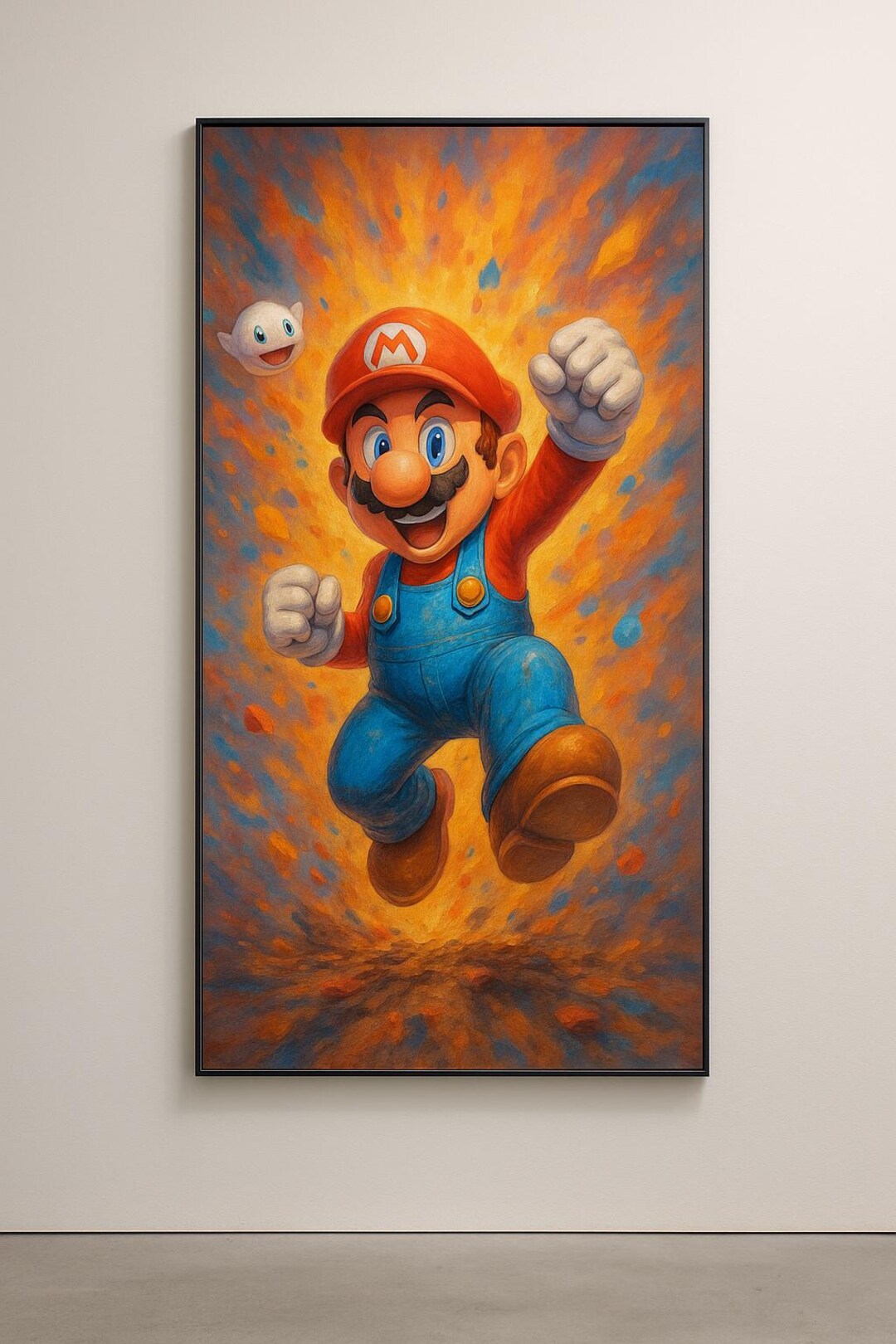 Vibrant Mario Art Print: Modern Gaming Room Decor (digital Download - Etsy