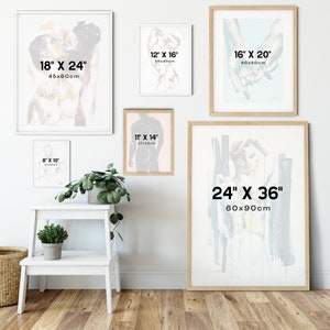 penis art Male Gay Art queer artist couple gifts for boyfriend watercolor fine arts mature cool prints gay artwork image 3