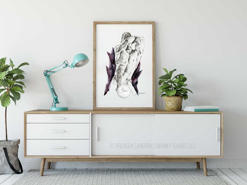 Male Art Gift Cool Art Prints for Sale Homoerotic Gay Art Etsy