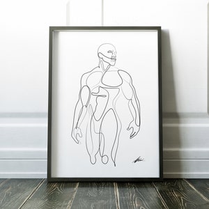 Homoerotic Art queer artist presents for couples watercolor gay art male figure drawing muscular black man Gay and Proud