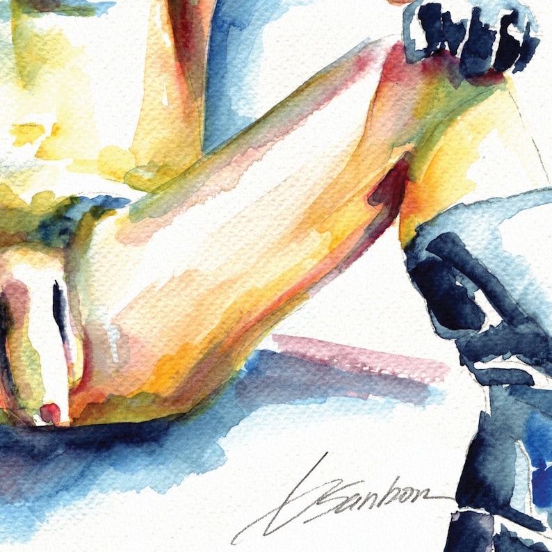 penis art Male Gay Art queer artist couple gifts for boyfriend watercolor fine arts mature cool prints gay artwork image 6