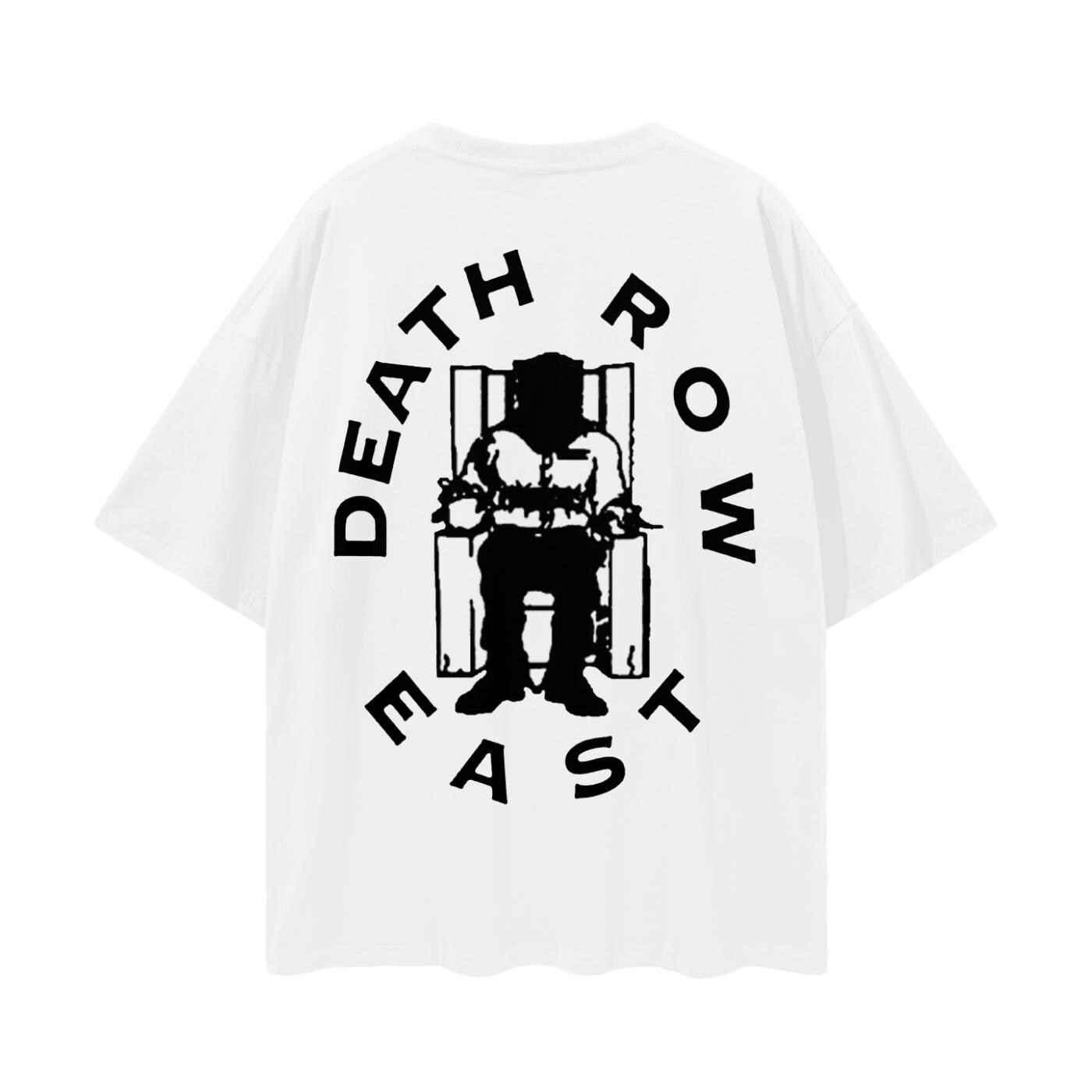 Death Row East 2pac Graphic T-shirt 90s Vintage Hip Hop Oversize