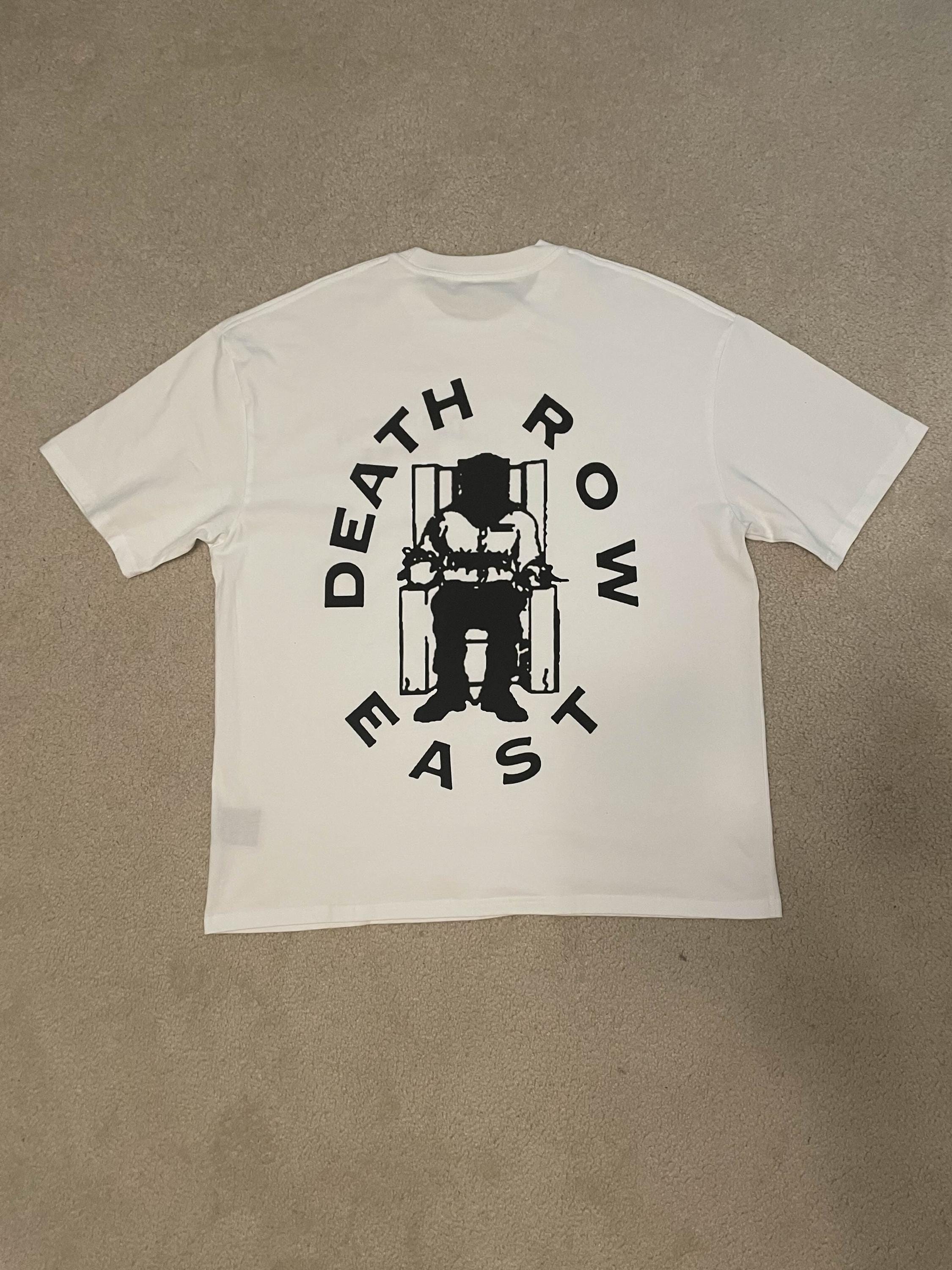Death Row East 2pac Graphic T-shirt 90s Vintage Hip Hop Oversize
