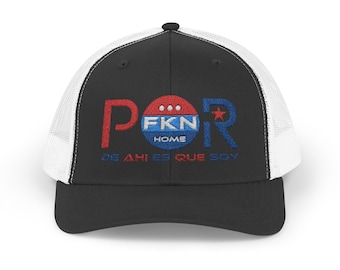 P FKN R Snapback Trucker Cap, Bold Puerto Rican Pride Hat in Multiple Colors