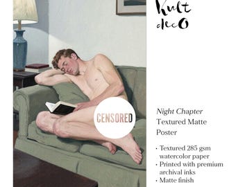 Póster mate texturizado: Capítulo nocturno