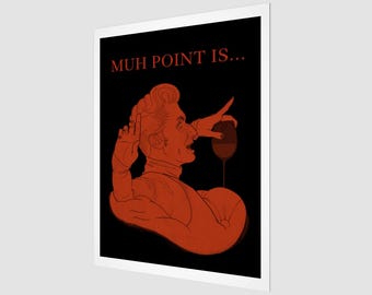 Muh Point Is... Prints. (3:4, Black/Red)