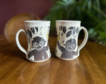 Monkey Mugs - Set of 2