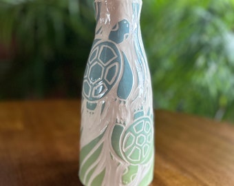 Light Green Turtle Vase