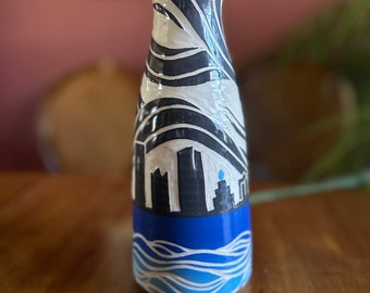 Medium Milwaukee Skyline vase / Handmade / Wisconsin