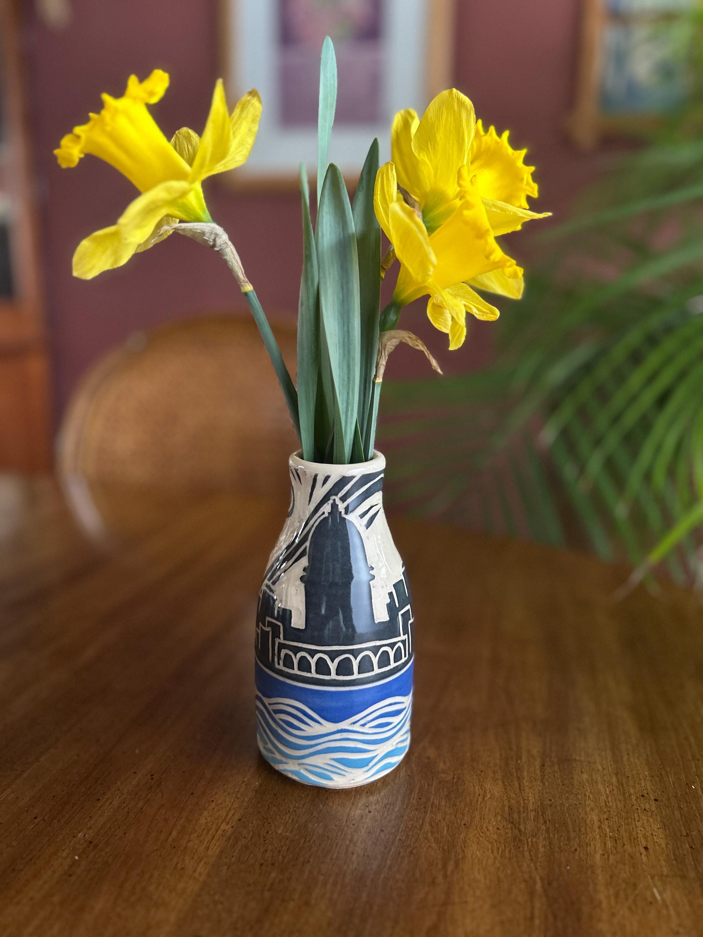 Little Madison Skyline Vase/Handmade Wisconsin