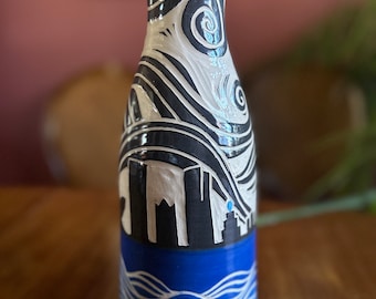 Large Milwaukee Skyline vase / Handmade / Wisconsin