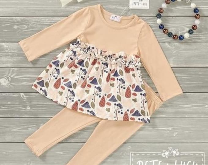 Girls Pete + Lucy Fun in the Forest Pant Set