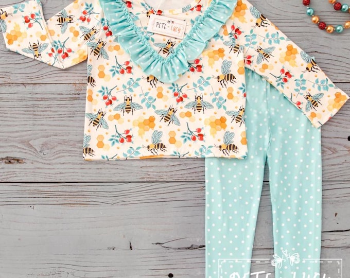Pete + Lucy Bee Party Pant Set - Size 3T
