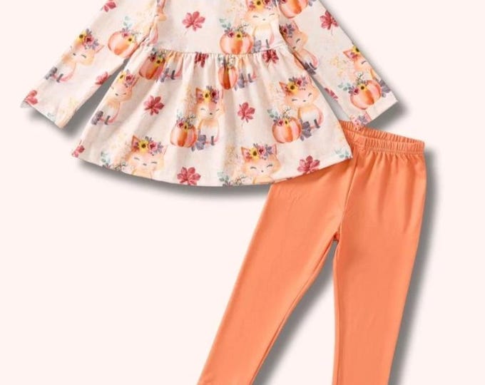 Girls Pete + Lucy Foxy Patch Pant Set
