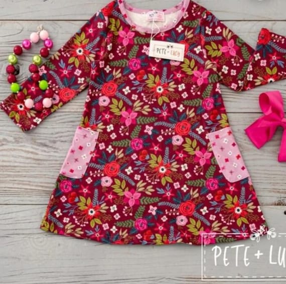 Pete + Lucy Folkloric Floral Dress - Size 12-18M