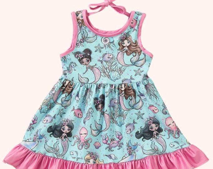 Pete + Lucy Mermaid Lagoon Toddler Girl Summer Dress - Size 4T