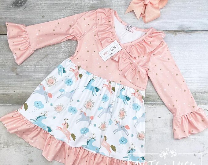 Pete + Lucy Long Magical Sky Girl Dress - Size 6/6X