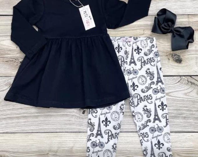 Girls Pete + Lucy Meet Me in Paris Pant Set -Size 12-18M