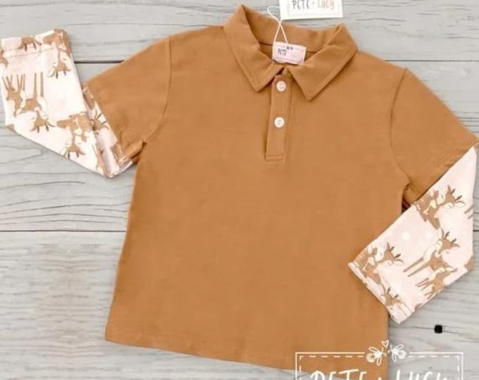 Boys Woodland Long Sleeve Top