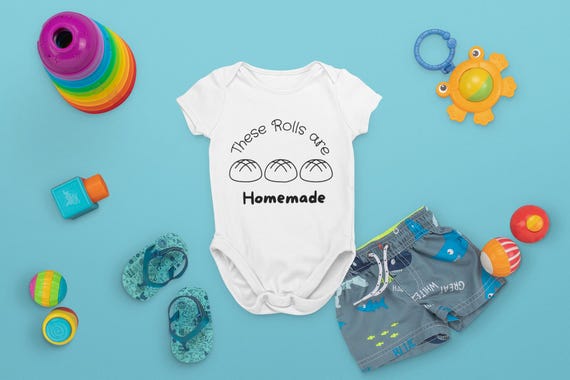 These Rolls Are Homemade Baby Bodysuit