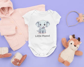 Infant "Little Peanut" Elephant Bodysuit