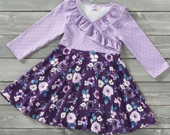 Pete + Lucy Amethyst Garden Girl Dress - Size 4