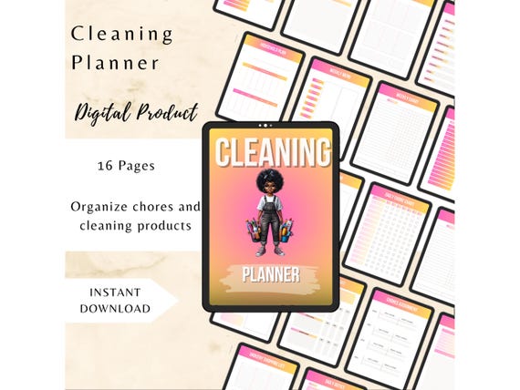 Ultimate Cleaning Planner | Home Reset and Deep Clean Checklist | Chore Organizer