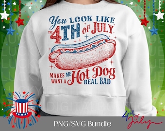 You Look Like the 4th of July PNG Retro America Hot dog Png Funny 4th July Png USA Png Fourth of July Independence Day SUBLIMATION Original
