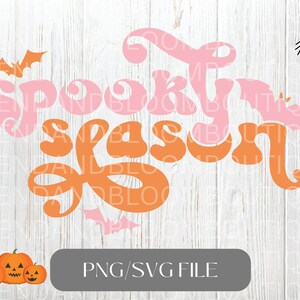 Retro Spooky Season Svg, Happy Halloween svg, Spooky Vibes svg, Trick or Treat svg, Fall Vibes svg, Halloween Shirt svg, Cricut Cut Files