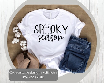Stagione spettrale in formato Svg, Happy Halloween in formato SVG, Spooky Vibes in formato SVG, Dolcetto o scherzetto in formato SVG, Fall Vibes in formato SVG, Camicia di Halloween in formato SVG, Cricut Cut Files