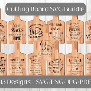 Svg para tablas de cortar, tabla de charcutería Svg, refranes de tabla de quesos, versículo bíblico Svg, paquete de Svg de cocina, tabla de cortar Svg, bandeja de comida Svg