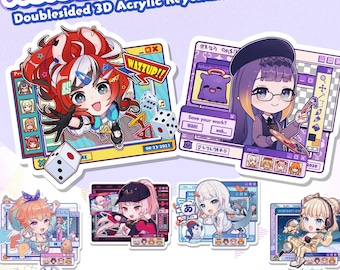 Hololive EN Myth/Promise | 3D Foreground Acrylic Keychains