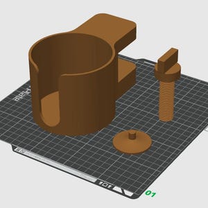 3D File - Desk Side Cup Holder