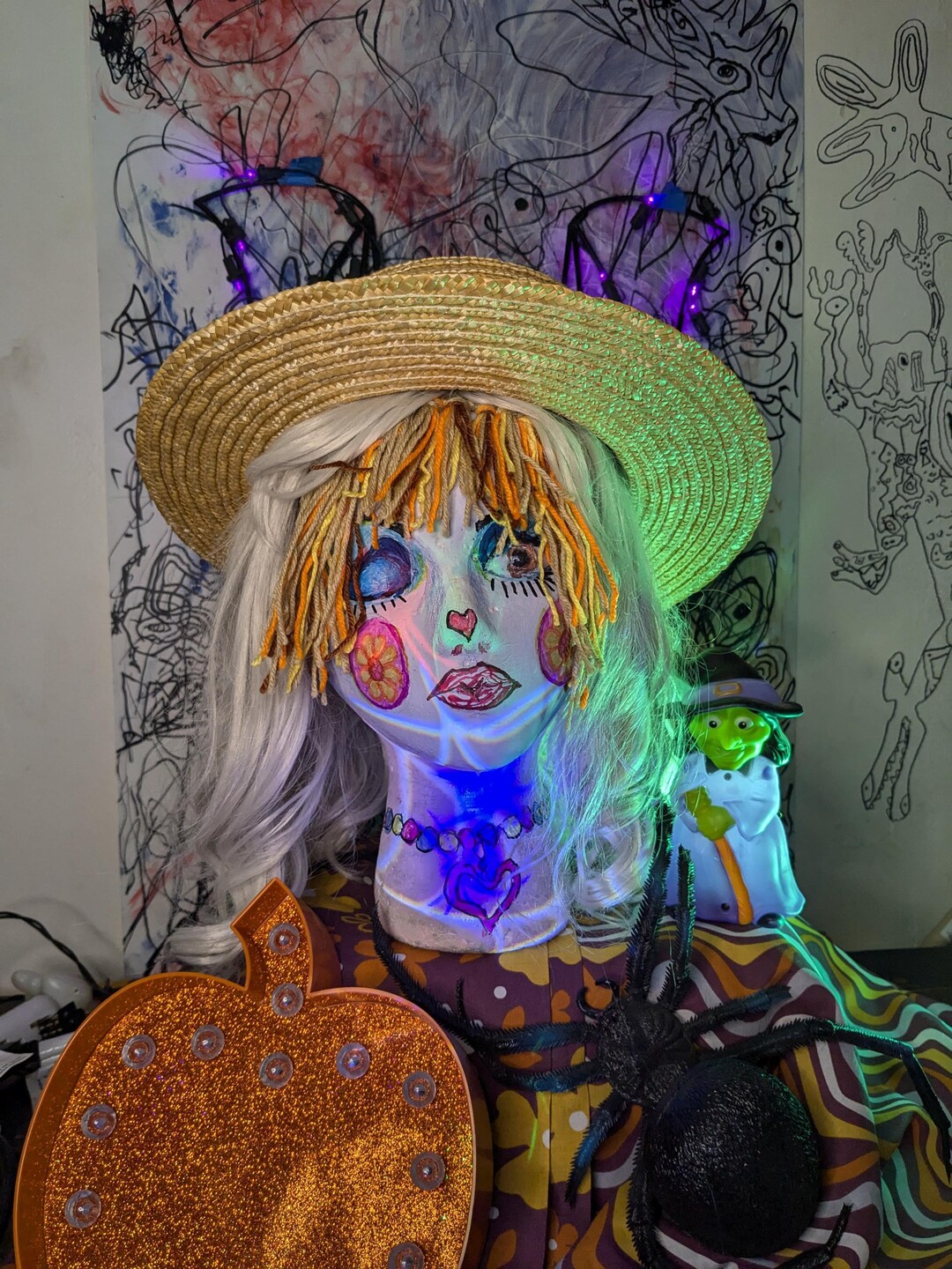 Straw Scarecrow Yarn Fringe Bangs | Quick Ragdoll Costume | Raggedycore ...