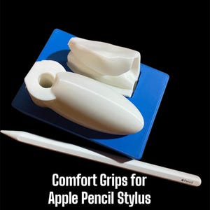 Apple Pencil Grip & Support Set – Arthritis and Hand Weakness Aid – Ergonomic Stylus Holder and Case for Comfortable Digital Drawing/Writing