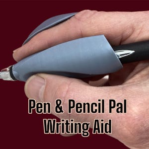 Writing Aid Kit for Arthritis – Pen & Pencil Pal – Comfortable Grip for Easy Writing – Includes 4 Devices, Case and a Uniball Jetstream Pen