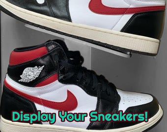 Wall-Mounted Sneaker Shelf: Modern Shoe Display for Collectors