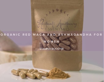 Biologische rode maca- en ashwagandhawortel VOOR DAMES