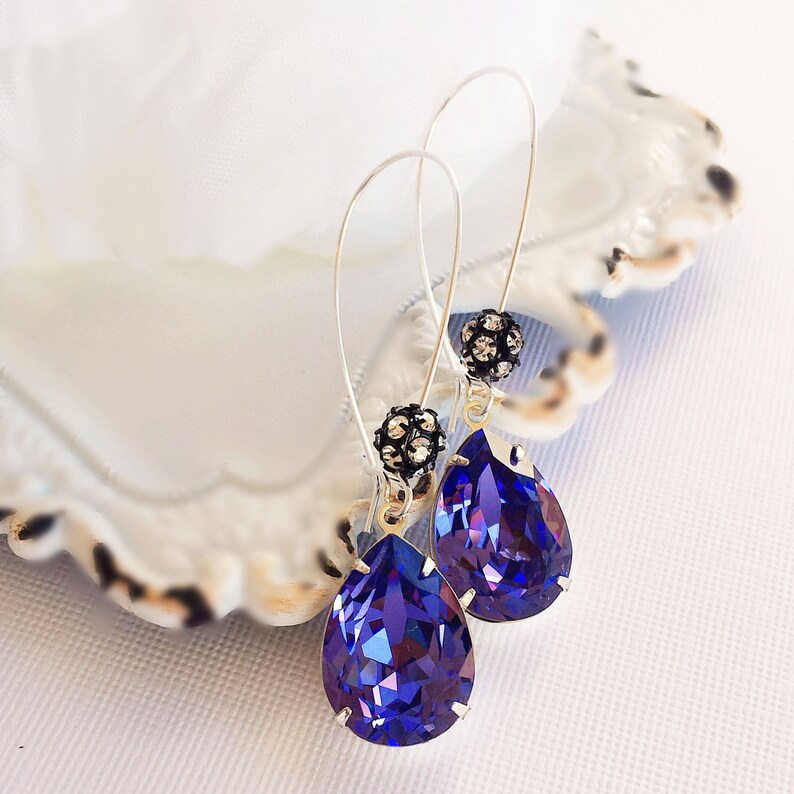 tanzanite earrings etsy