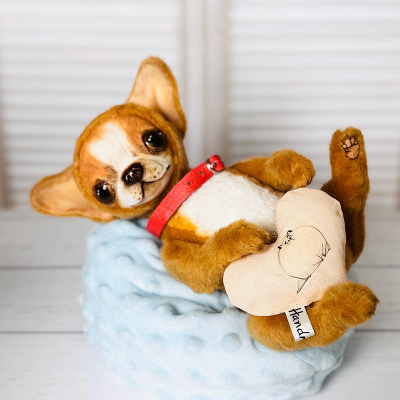 Teddys Rothenburg Kuscheltier Chihuahua braun 17 cm Plüschhund, Plüschtier, Stofftier Teddys Rothenburg Kuscheltier Chihuahua braun 17 cm Plüschhund, Plüschtier, Stofftier