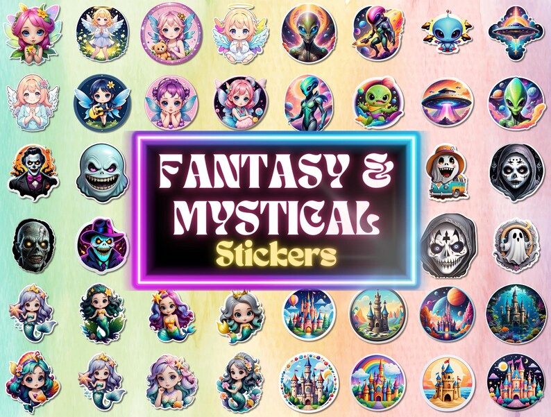 10,000 Mega Sticker Bundle | Printable Sticker Pack for Scrapbooking ...
