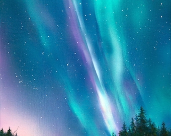 Northern Lights Canon Lights Buy Giclee Print Of Original Northern